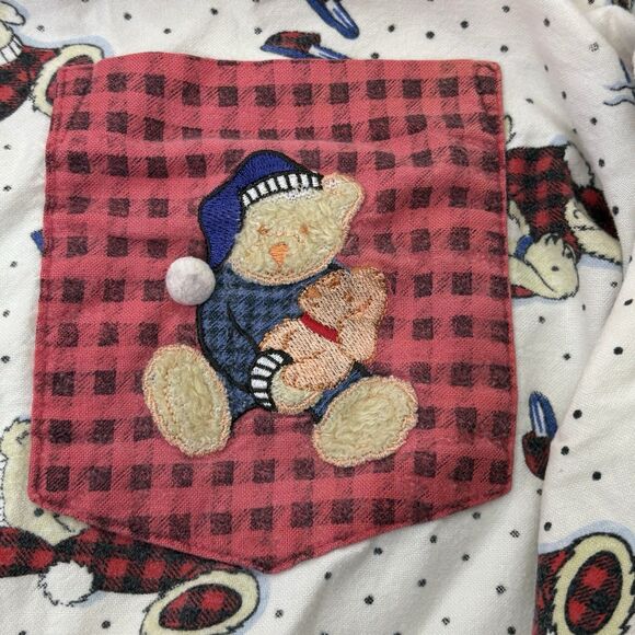 Vintage True Colors Sleepwear Flannel Nightgown Teddy Bear Size XL Cottage - Picture 10 of 10